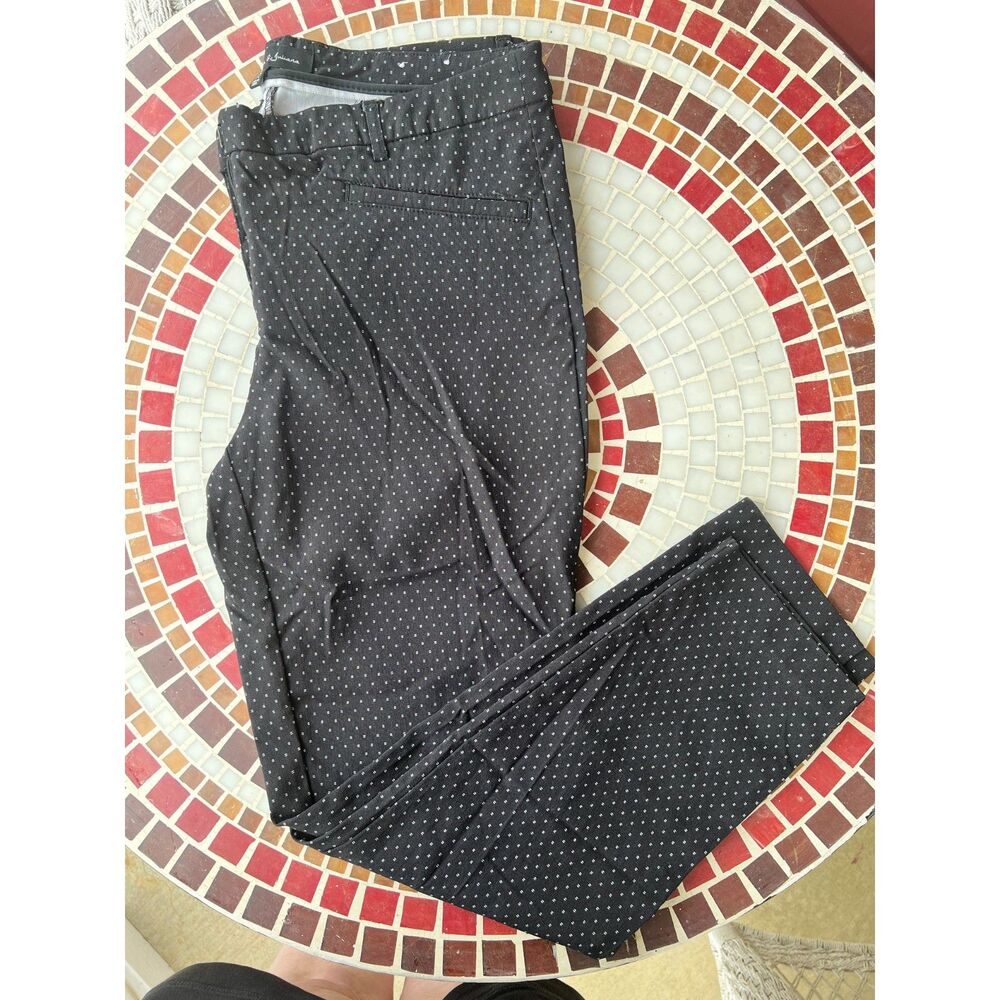 Jasmine & Juliana Black with white dots pull-on Pants